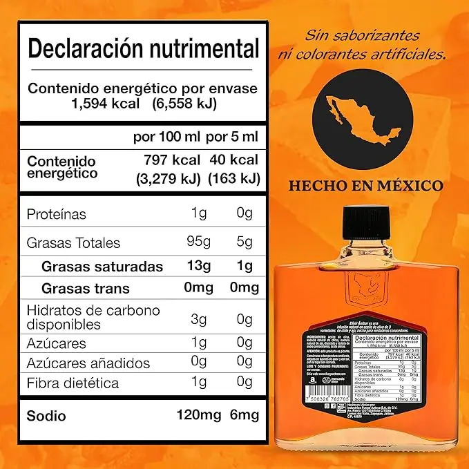 Declaración Nutrimental Elixir Ambar Fuego Azteca.webp